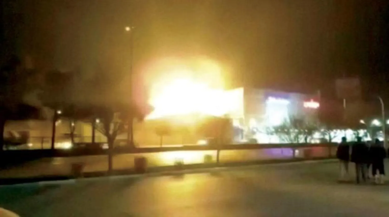 Eyewitness footage shows what is said to be the moment of an explosion at a military industry factory in Isfahan, Iran (West Asia News Agency via Reuters)