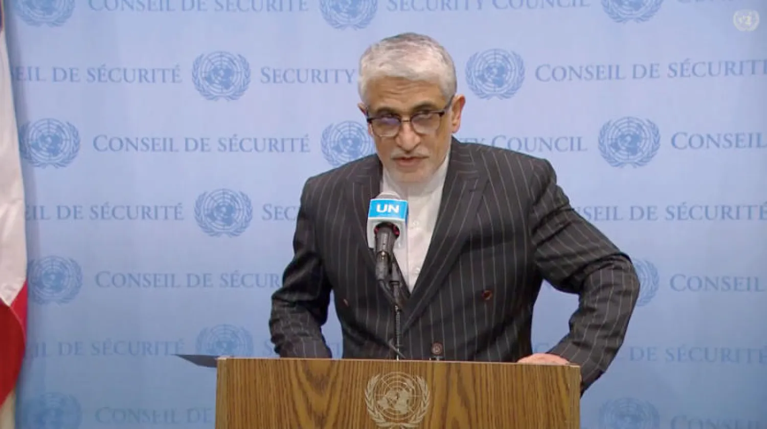 إيرواني يعلق على اتهام بالتدخل في الحرب الأوكرانية على هامش اجتماع لمجلس الأمن أكتوبر الماضي (الأمم المتحدة)