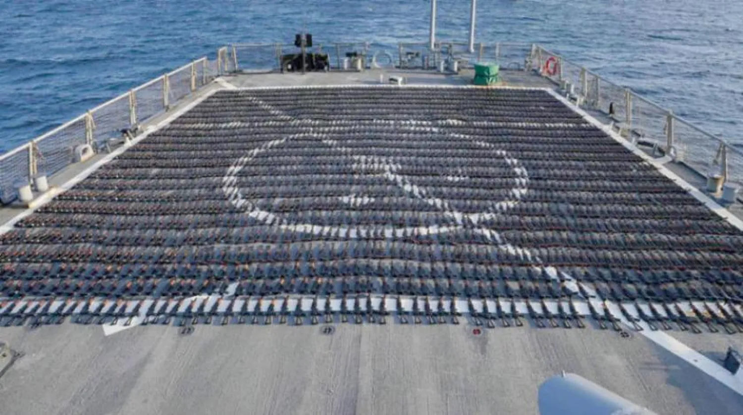 Iranian weapons seized by the US Navy, bound to Houthis (US Navy)