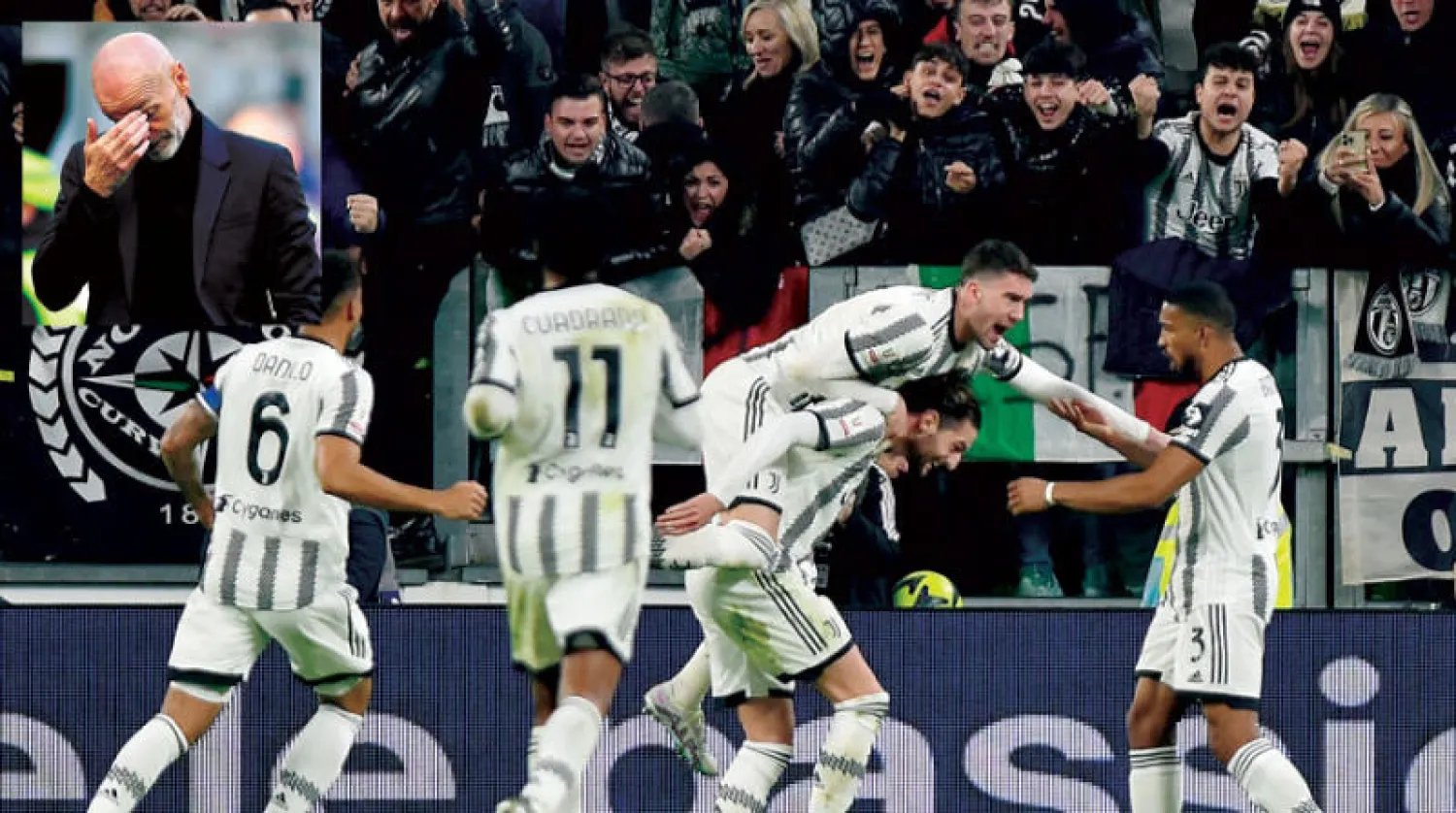 لاعبو يوفنتوس وفرحة التأهل إلى قبل نهائي كأس إيطاليا بعد المعاناة في الأسابيع الأخيرة    -   بيولي مدرب ميلان يتابع الهزيمة المدوية أمام ساسوولو المغمور (رويترز)