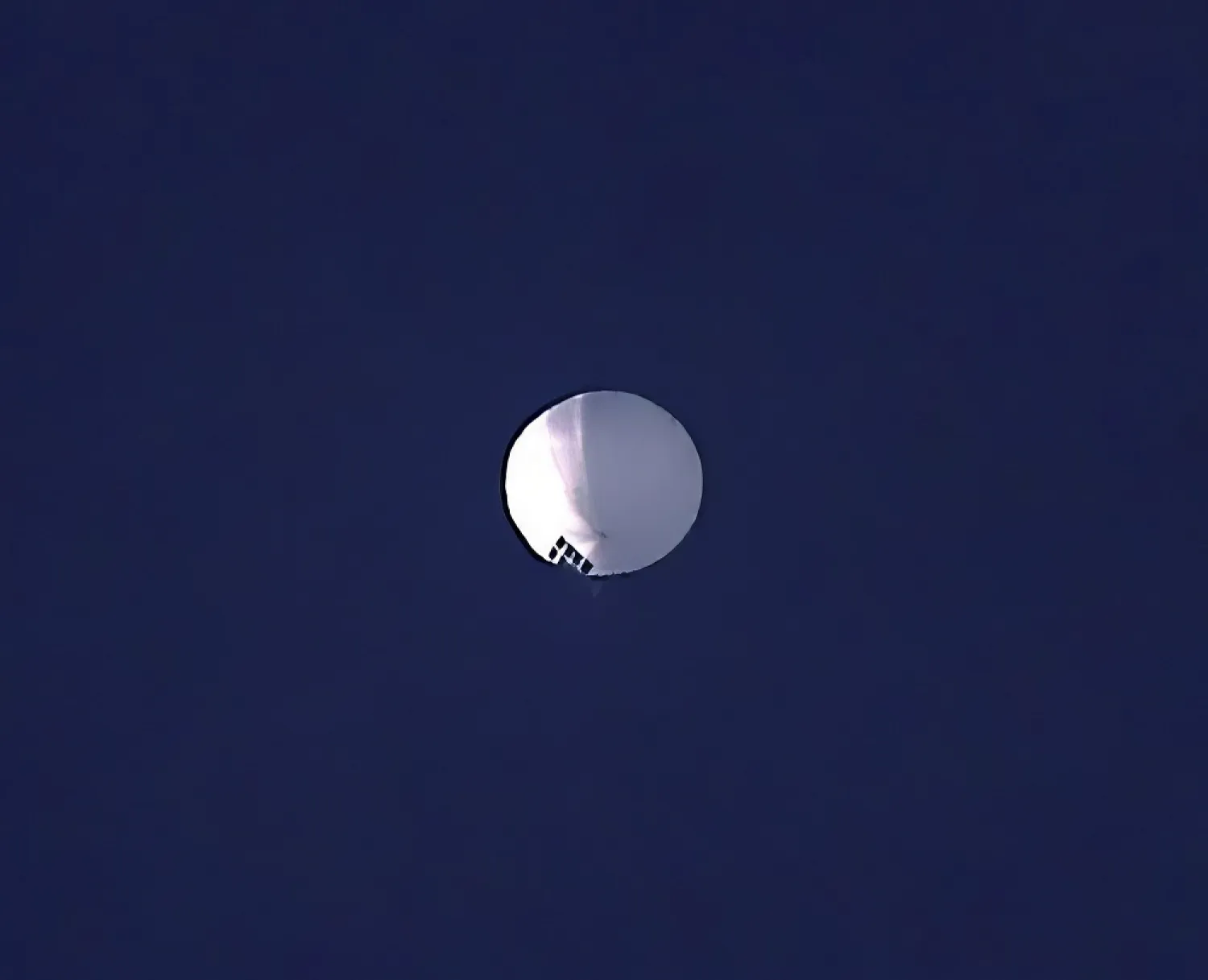 A high altitude balloon floats over Billings, Mont., on Wednesday, Feb. 1, 2023. (AP)