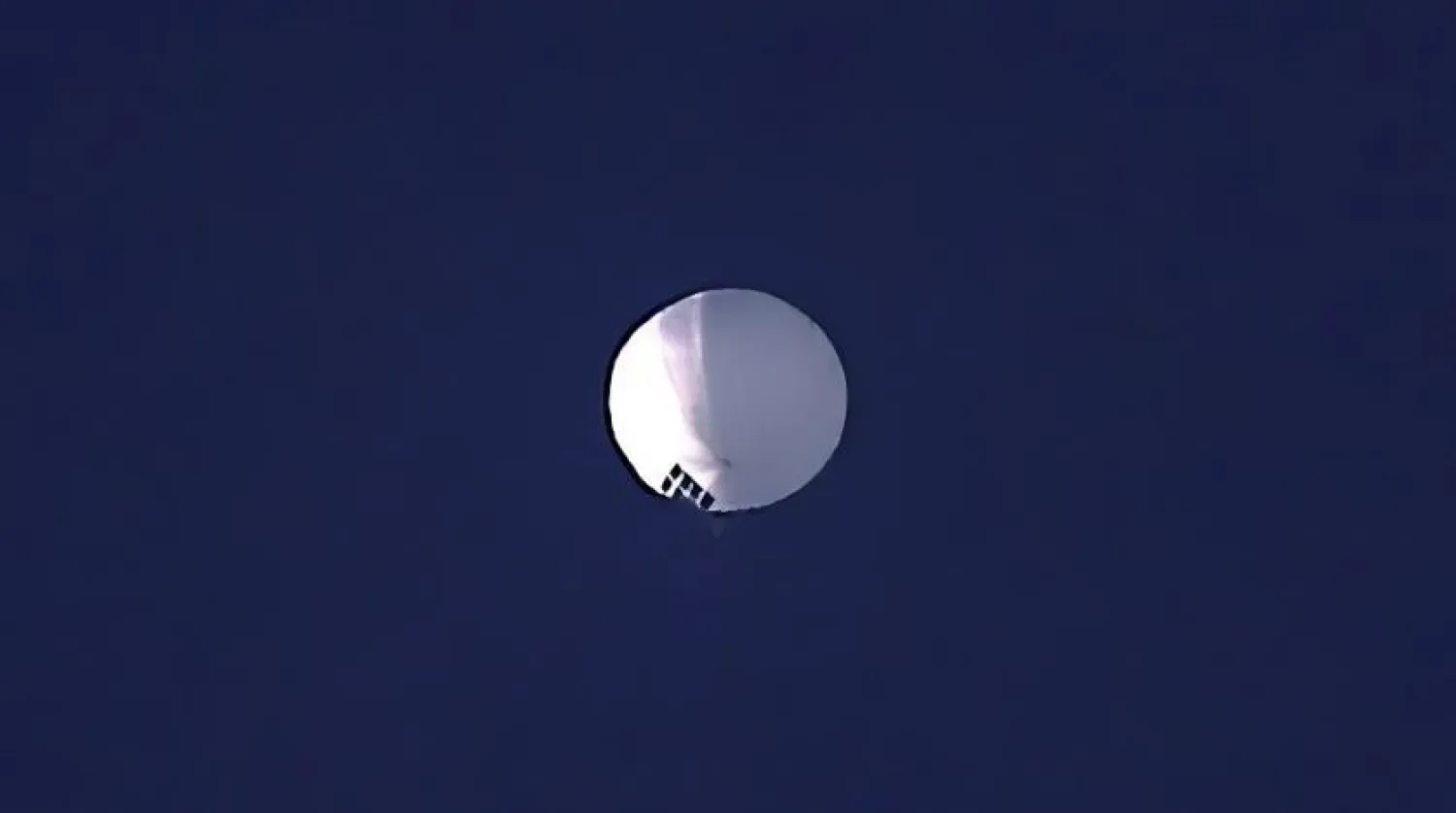 A high altitude balloon floats over Billings, Mont., on Wednesday, Feb. 1, 2023. (AP)
