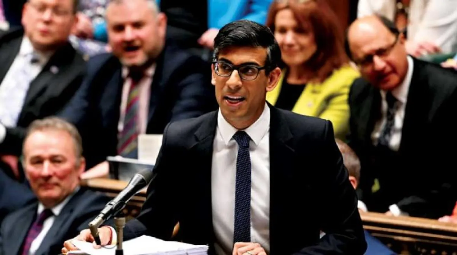 رئيس الوزراء البريطاني ريتشي سوناك (أ.ف.ب)