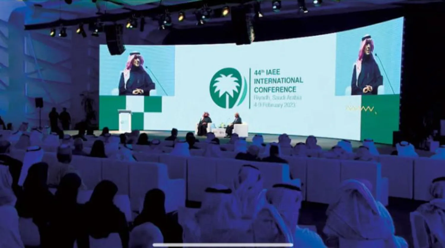 Saudi Energy Minister Prince Abdulaziz bin Salman participates in the 44th IAEE International Conference in Riyadh. Asharq Al-Awsat