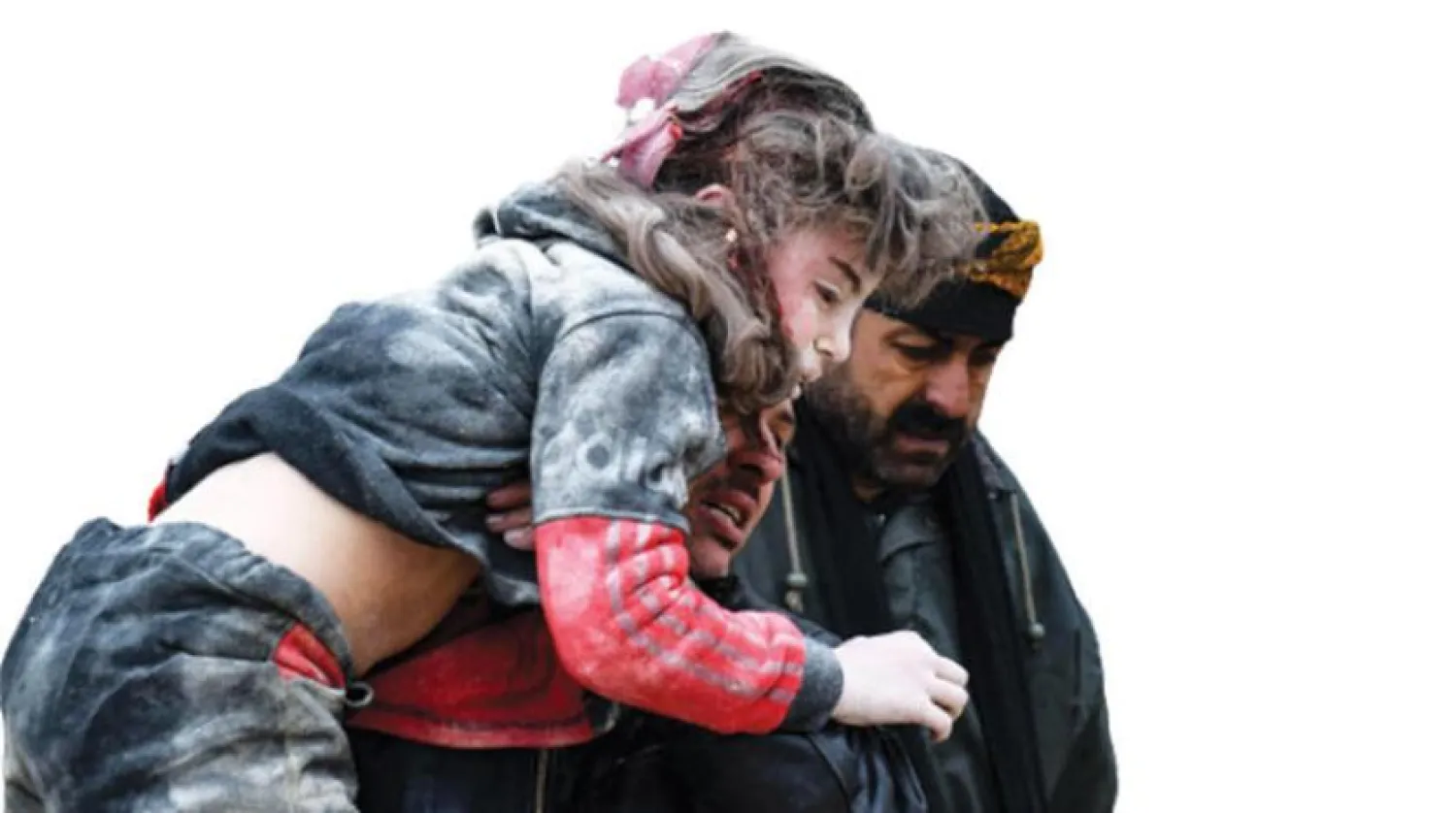 Halep kırsalındaki Cenderis’te dün bir binanın enkazı altından bir çocuk kurtarıldı (AFP)