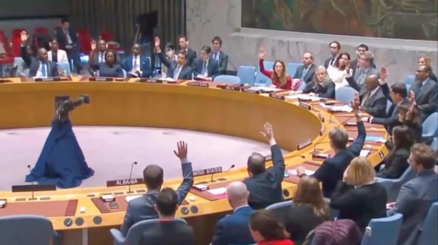 The Security Council voting on extending sanctions against Houthis (Security Council)
