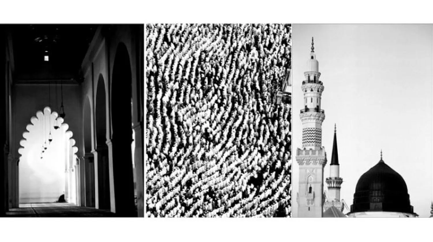 المسجد النبوي (ريم الفيصل)  -  بصمة الإنسانية (ريم الفيصل)   -   لقطة من عدسة ريم الفيصل في معرضها «أحوال النور» بجدة