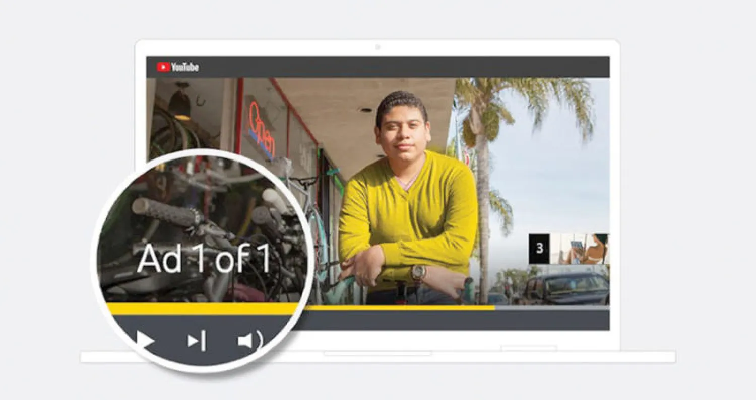 إعلان على «يوتيوب»