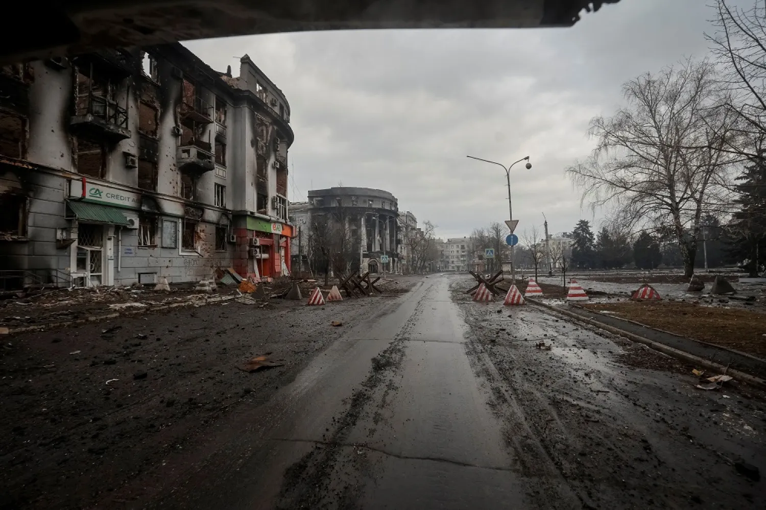 A general view shows the front line city of Bakhmut, amid Russia's attack on Ukraine, in Donetsk region, Ukraine February 25, 2023. Radio Free Europe/Radio Liberty/Reuters

