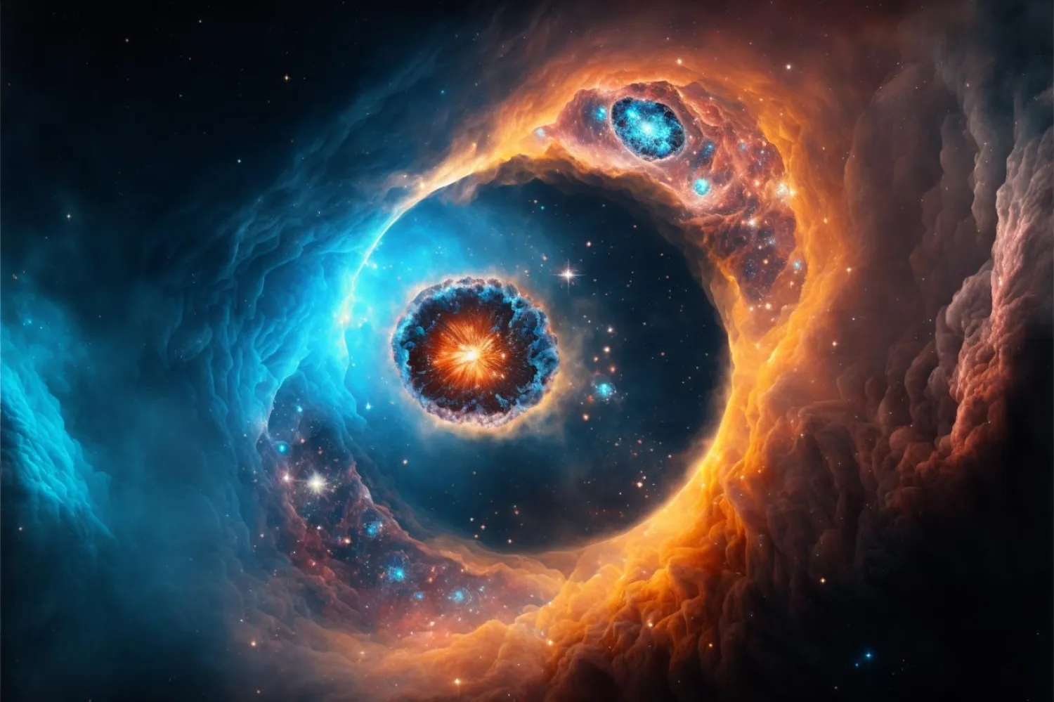 Karanlık enerjinin evrenin yüzde 68'ini oluşturduğu varsayılıyor (Independent Türkçe / Midjourney)

