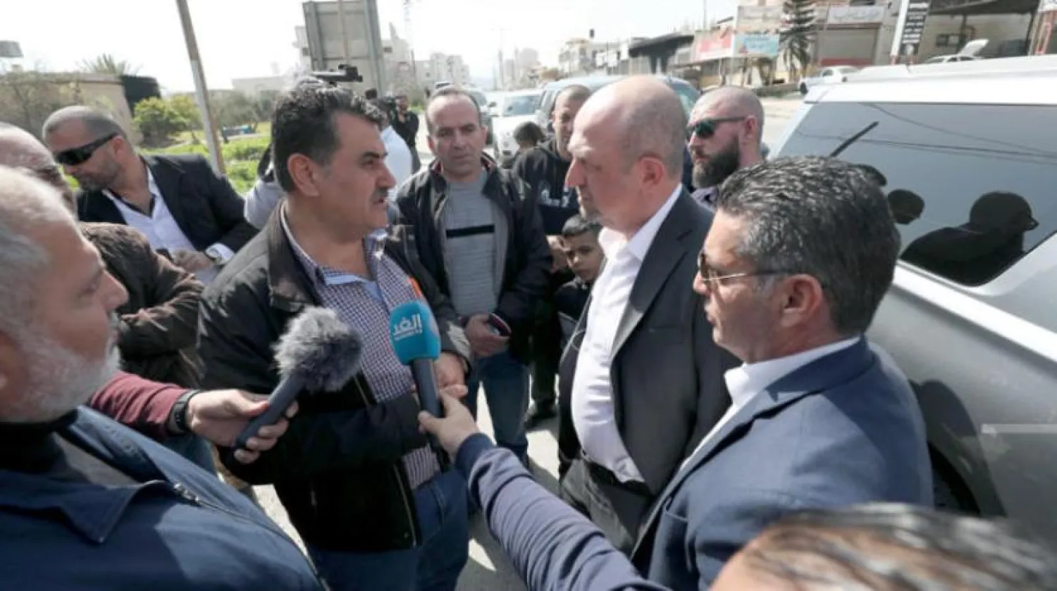 ABD yönetiminin İsrail-Filistin Özel Temsilcisi Hadi Amr, Huvara kasabası sakinleriyle görüştü. (WAFA)