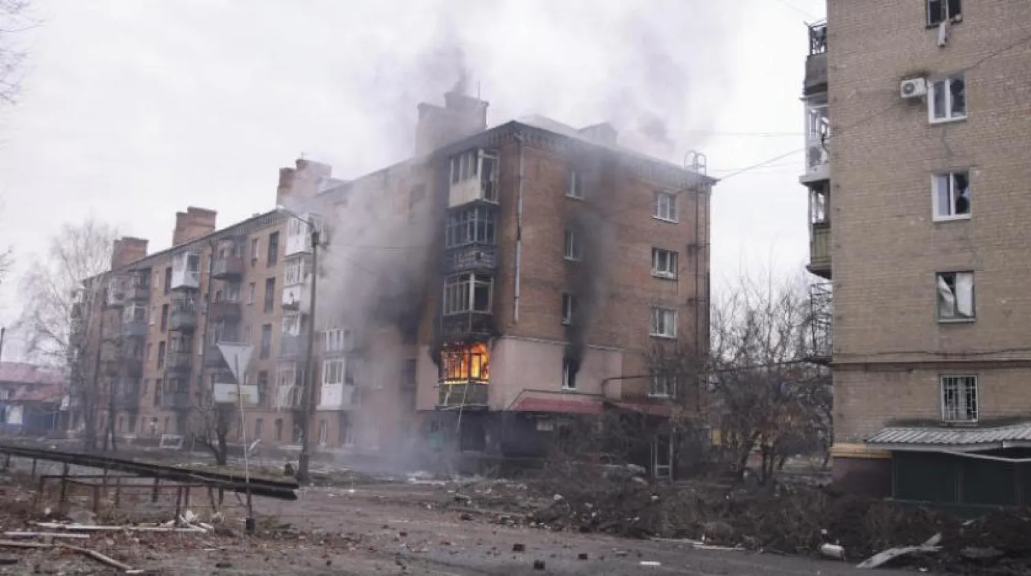 Bahmut’taki yıkımın etkilerinin bir kısmı (AP)