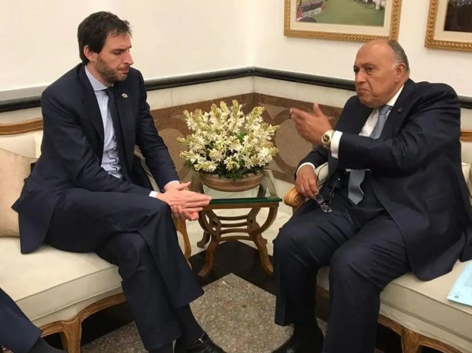 شكري يبحث مع نظيره الهولندي في تعزيز التعاون في مشاريع «إدارة المياه» (الخارجية المصرية)