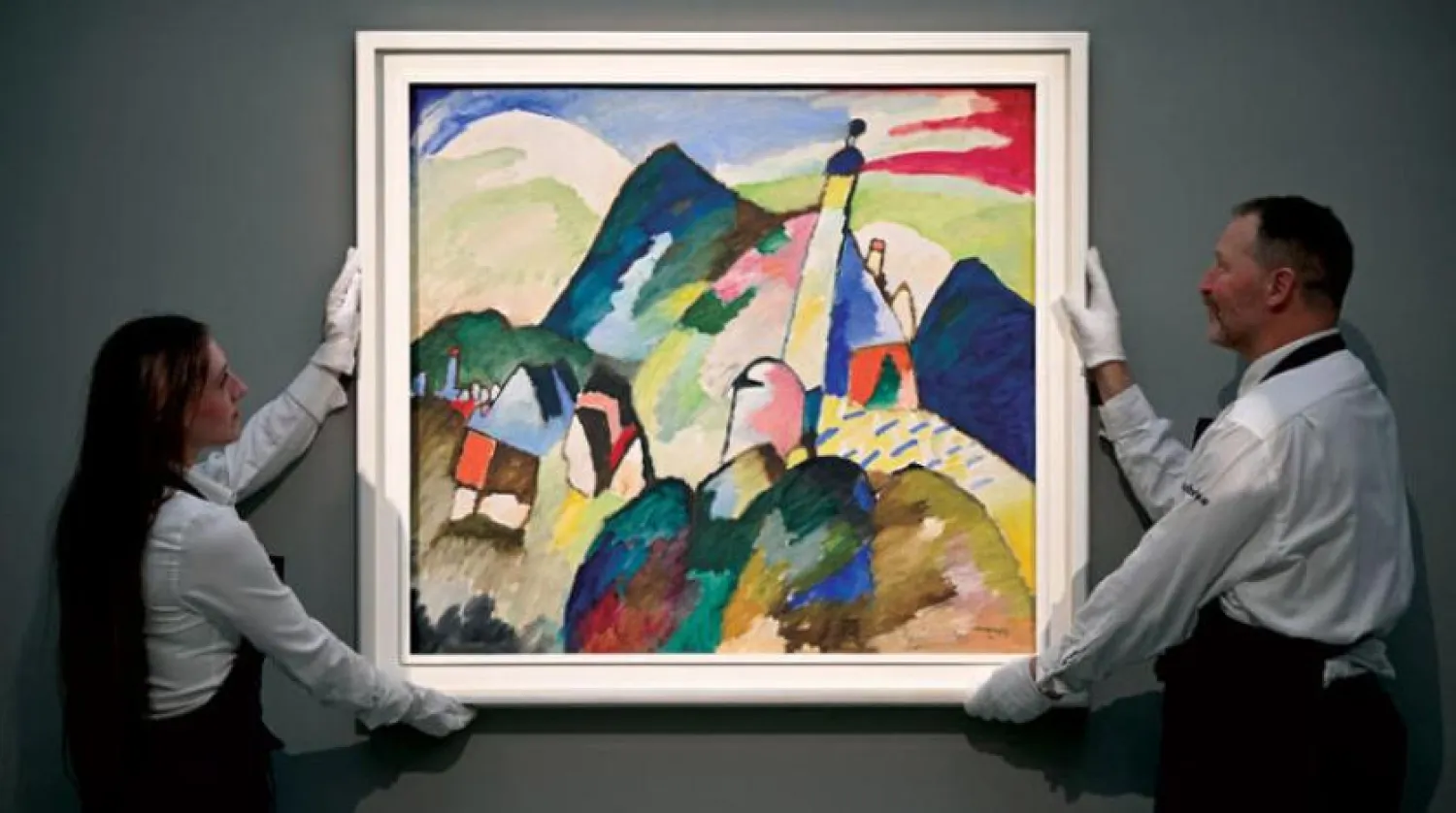 Rus ressam Vasily Kandinski'nin başyapıtlarından biri (AFP)