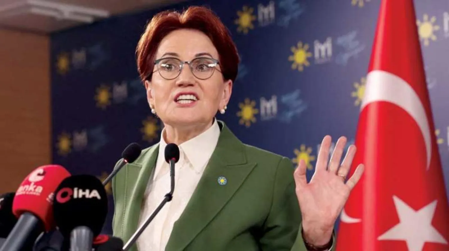 رئيسة حزب «الجيد» ميرال أكشينار (أ.ف.ب)