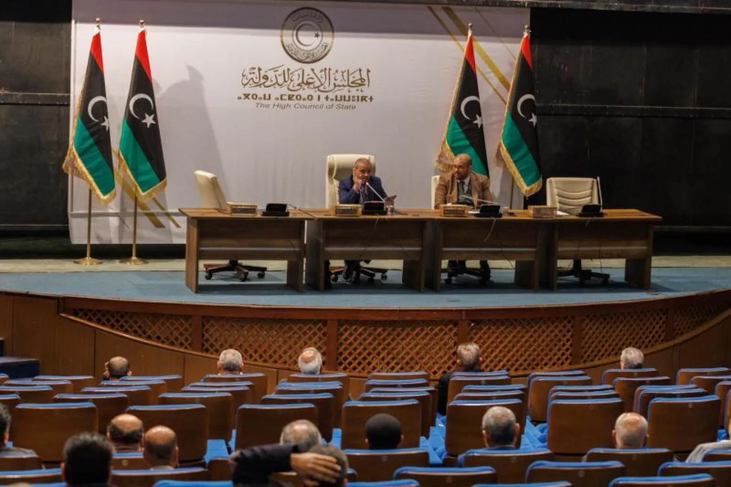جلسة سابقة للمجلس الأعلى للدولة في ليبيا (المكتب الإعلامي للمجلس)