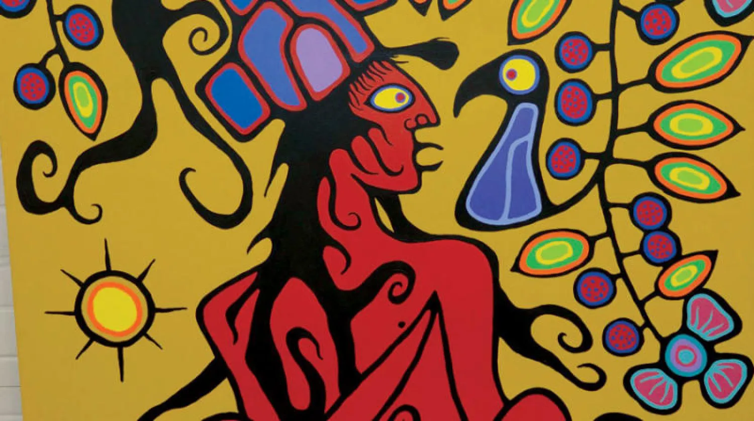 عمل مزيف منسوب للفنان نورفال موريسو عثرت عليه الشرطة الكندية (أ.ف.ب)