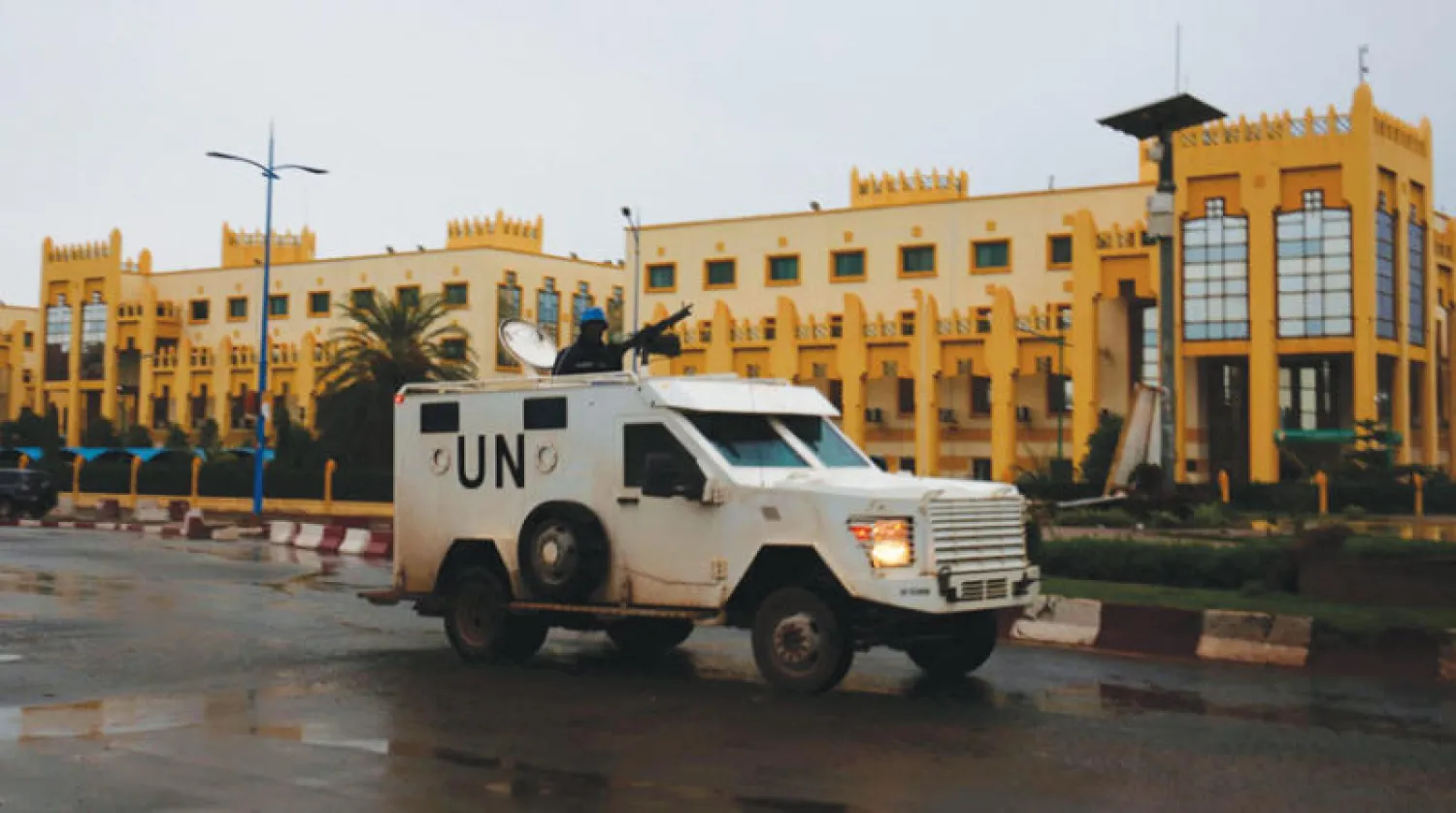 قوات حفظ السلام التابعة للأمم المتحدة تقوم بدوريات أمنية في مالي (أرشيفية - أ.ف.ب)