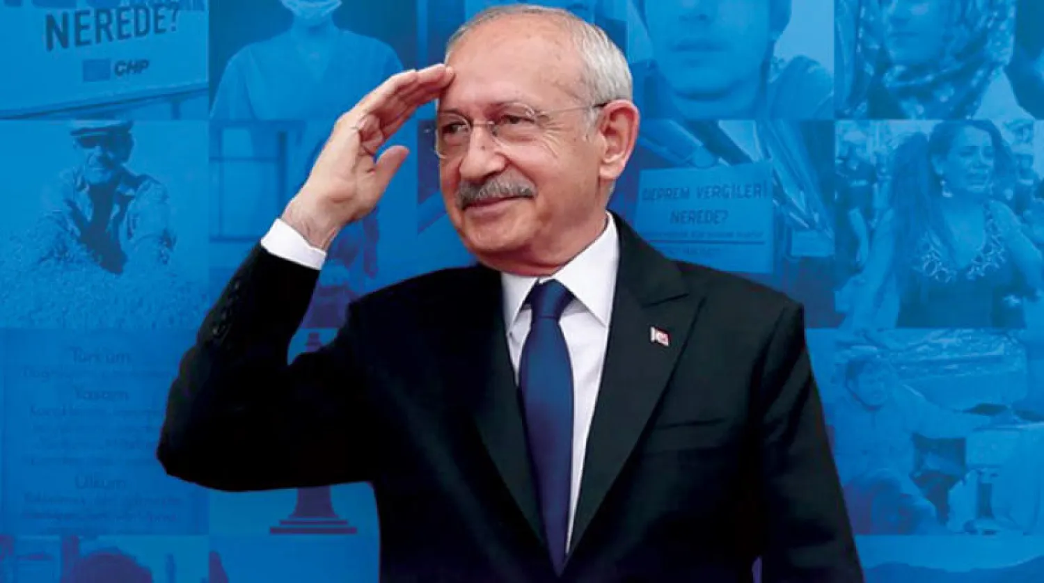 الملصق الانتخابي الأول لمرشح المعارضة كمال كليتشدار أوغلو (تويتر)