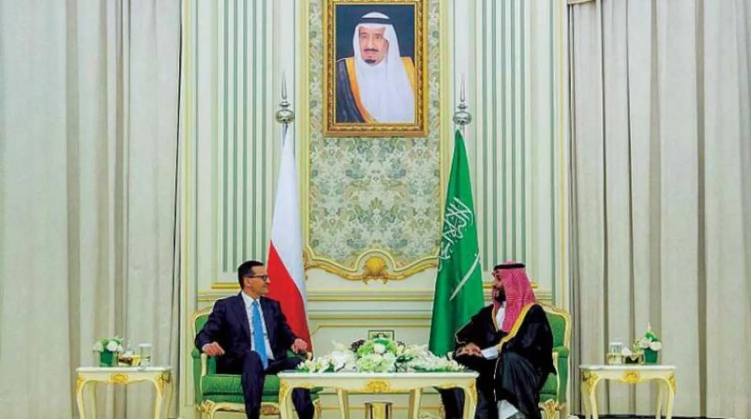 Suudi Arabistan Veliaht Prensi ve Başbakan Muhammed bin Selman, Polonya Başbakanı Mateusz Morawiecki ile görüştü (SPA)