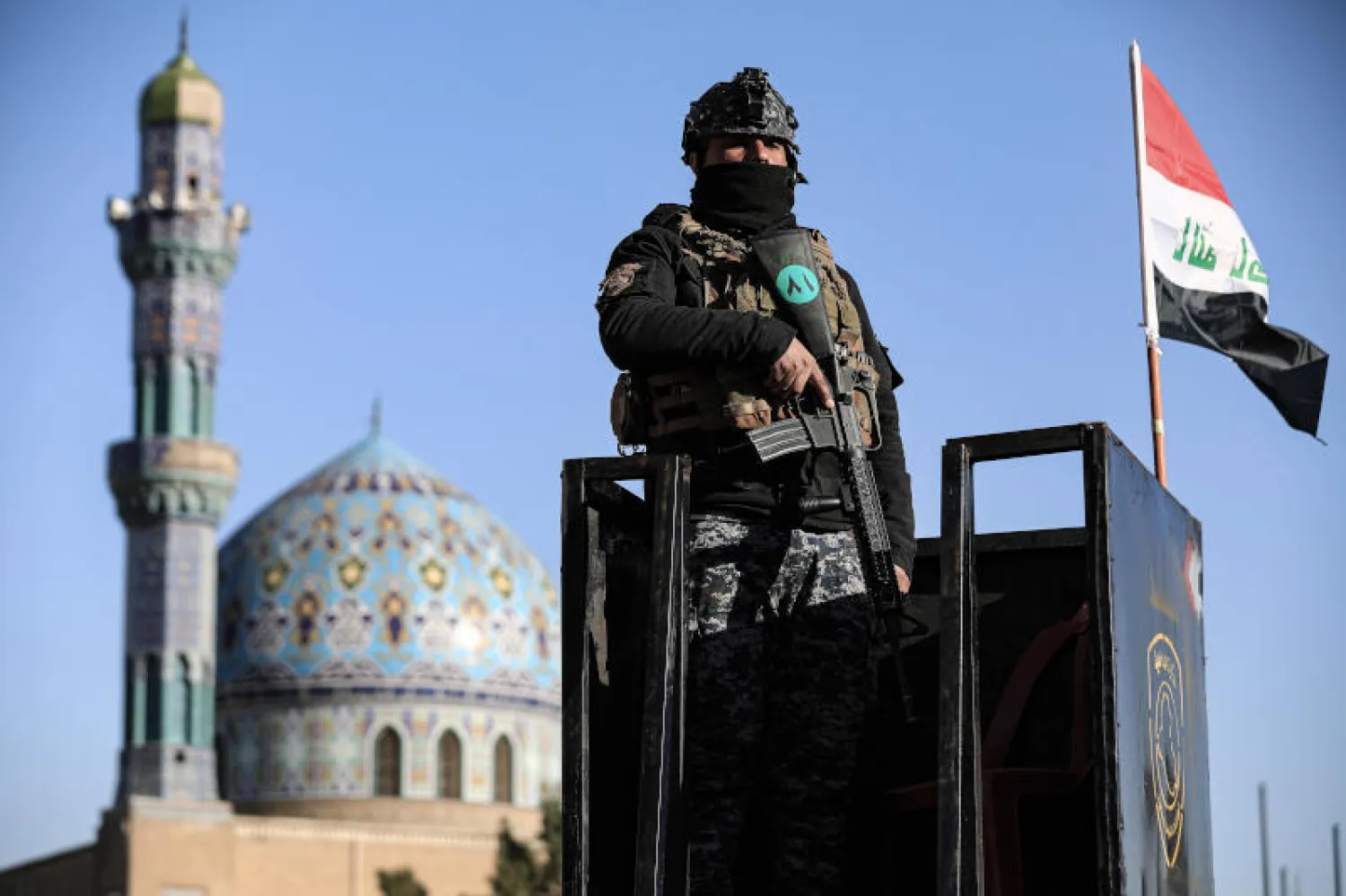 رجل أمن عراقي في بغداد (د.ب.أ)