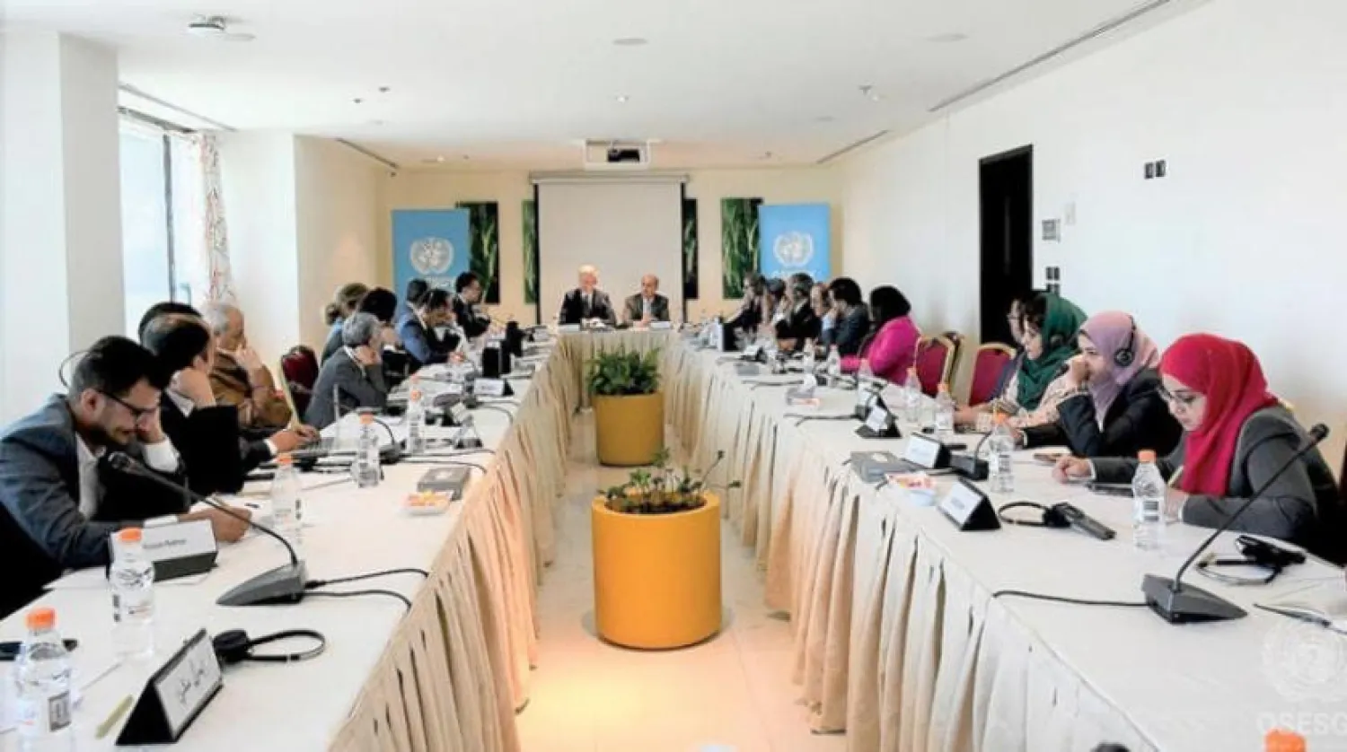 UN envoy Hans Grundberg during Yemeni talks in Amman (United Nations)


