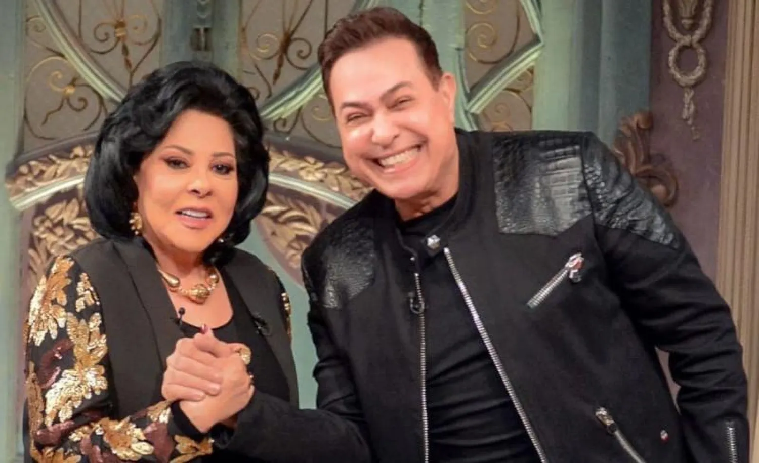 حكيم وإسعاد يونس خلال الحلقة (الشركة المتحدة)