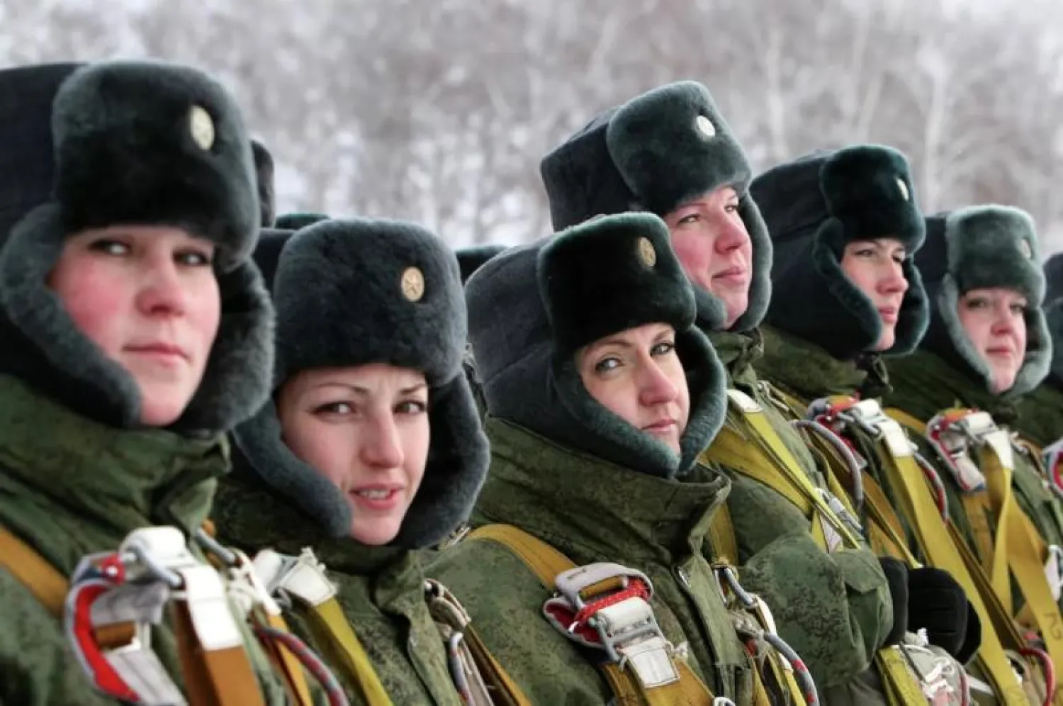 مجندات في الجيش الروسي (وكالة سبوتنيك)
