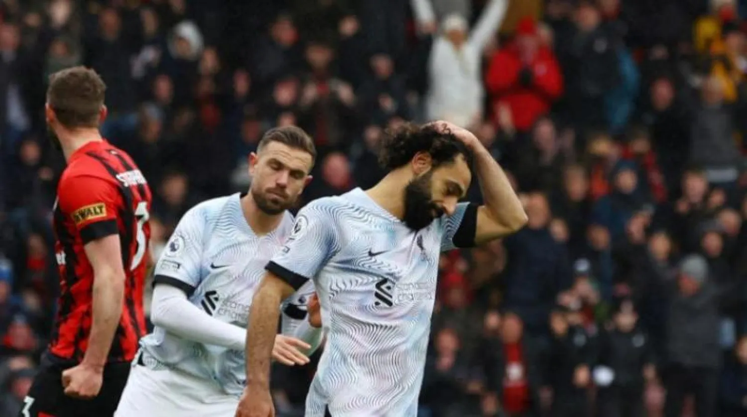 محمد صلاح خلال مباراة أمام بورنموث في الدوري الإنجليزي (رويترز)