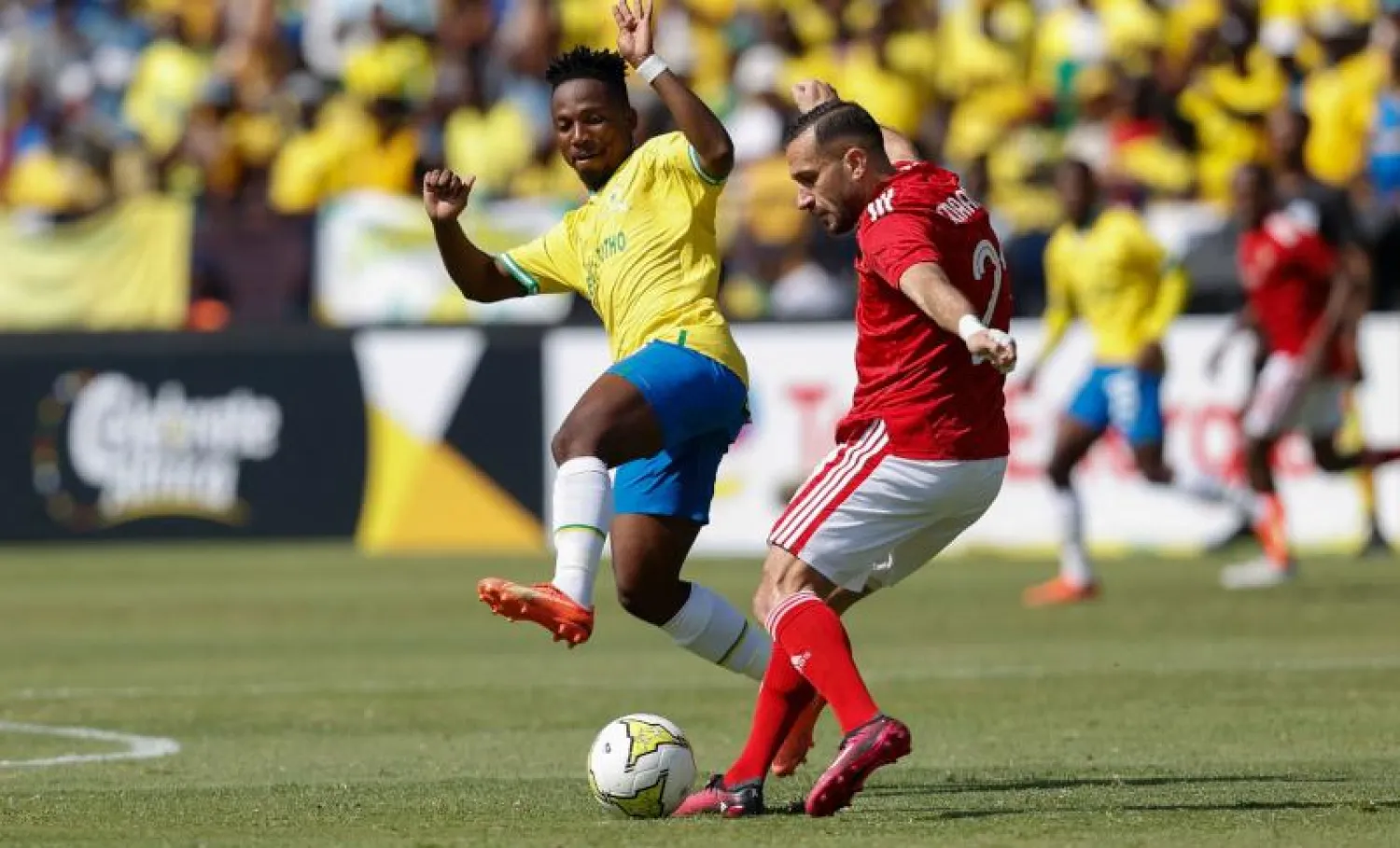 الأهلي المصري ظهر متواضعاً أمام صنداونز (أ.ف.ب)