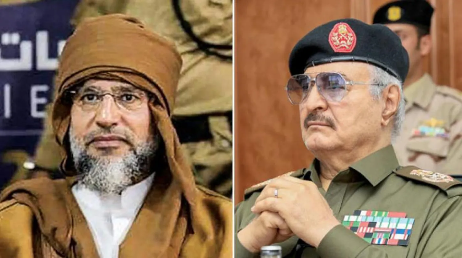 Halife Hafter (AFP) - Seyfulislam Kaddafi (AFP)
