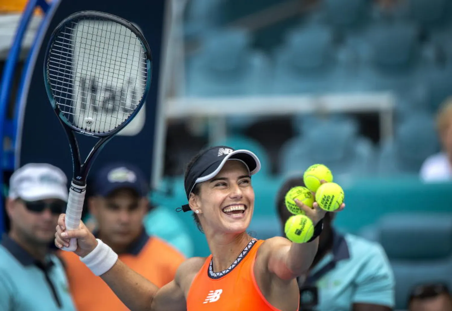 كيرستيا وصفت المواجهة التي خاضتها ضد سابالينكا بالصعبة (إ.ب.أ)