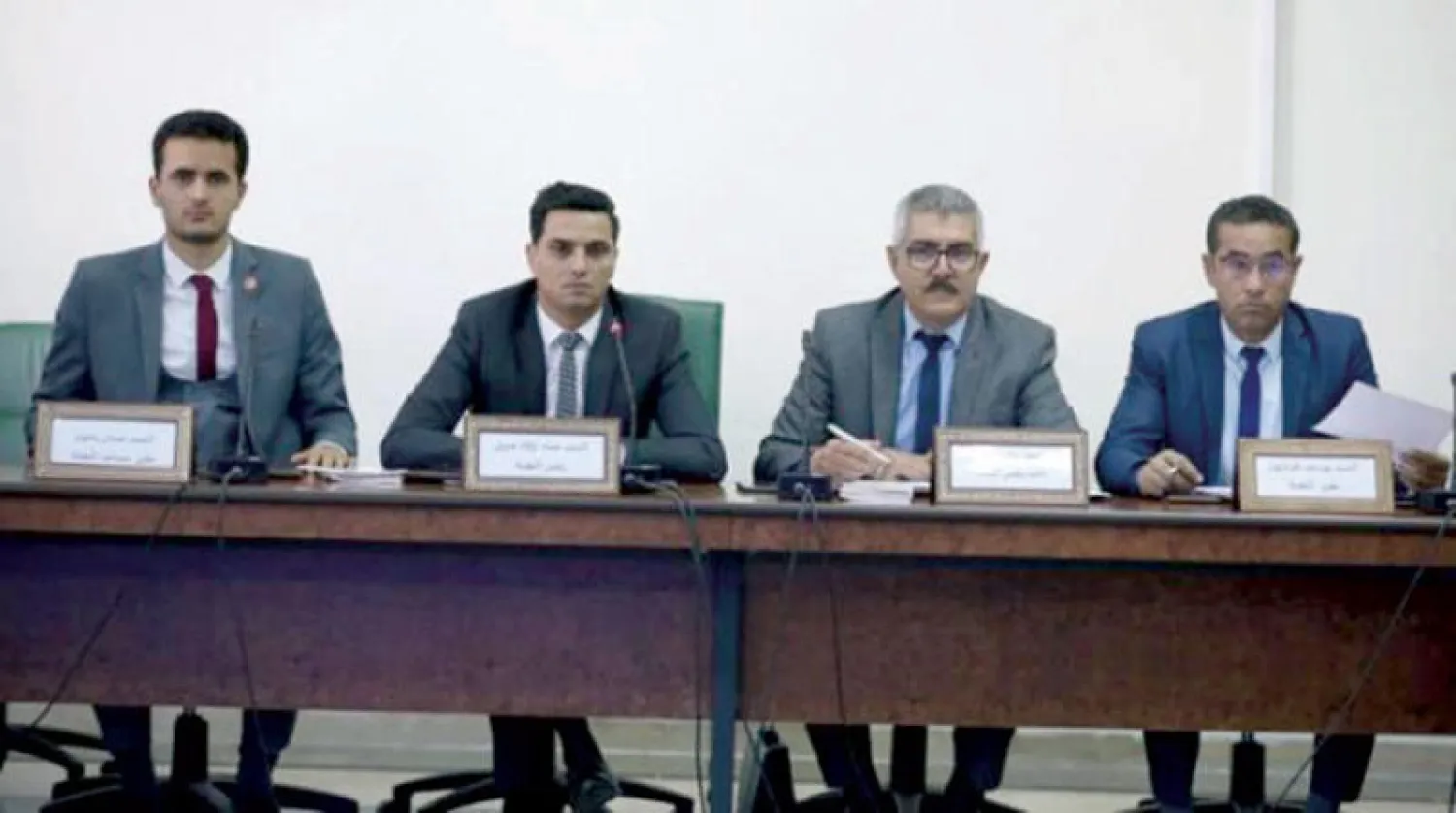 جانب من اجتماع لجنة النظام الداخلي بالبرلمان التونسي (الشرق الأوسط)