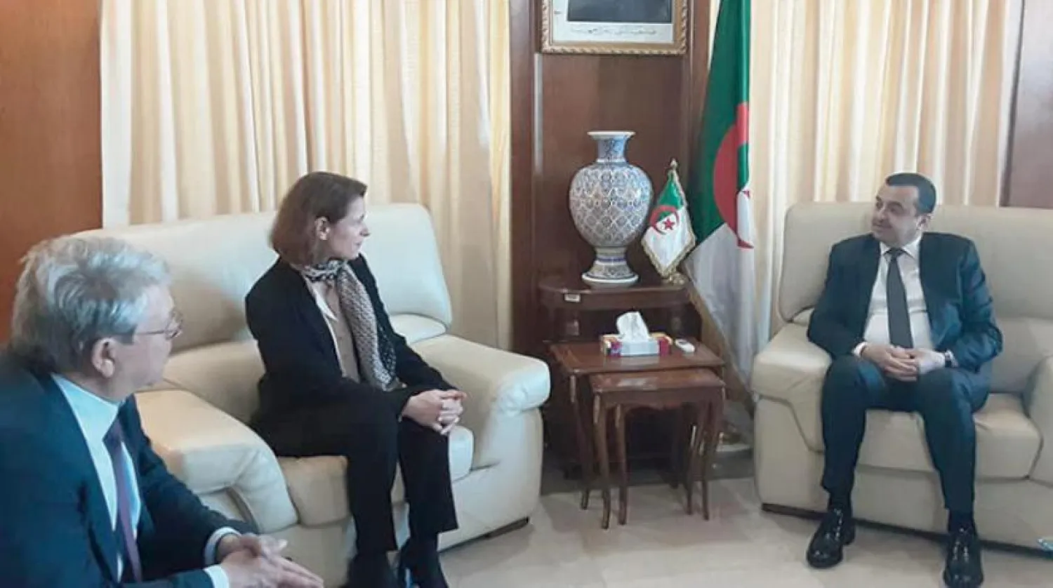 Algerian Minister of Energy and Mines Mohamed Arkab and the CEO of the French energy group (ENGIE), Catherine MacGregor (Ministry of Energy)