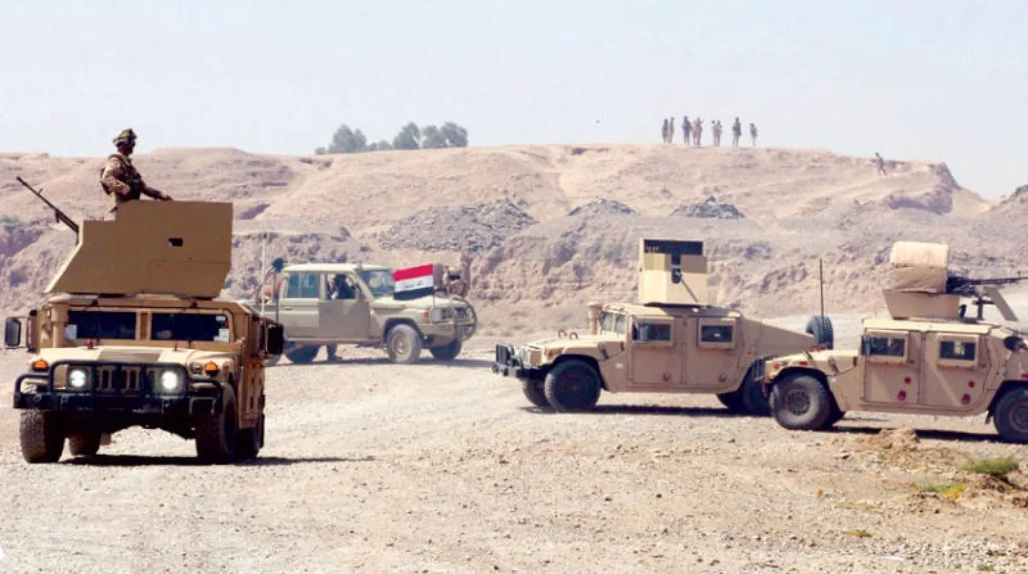 قوة عسكرية عراقية في عملية سابقة لملاحقة عناصر «داعش» بمحافظات صلاح الدين وديالى وسامراء (وكالة الأنباء العراقية)