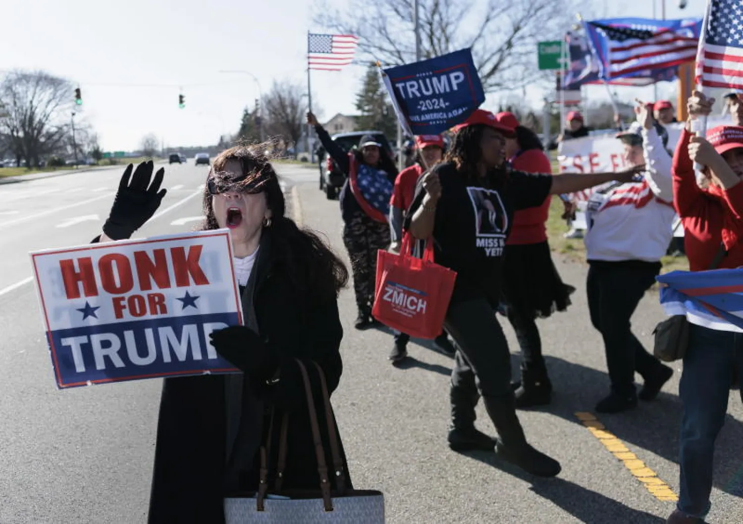 مناصرون لترمب في فلوريدا (أ.ب)