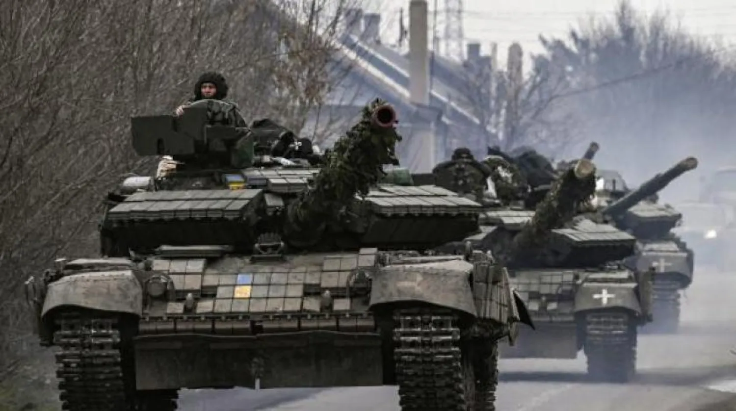 AFP file photo of Ukrainian tanks