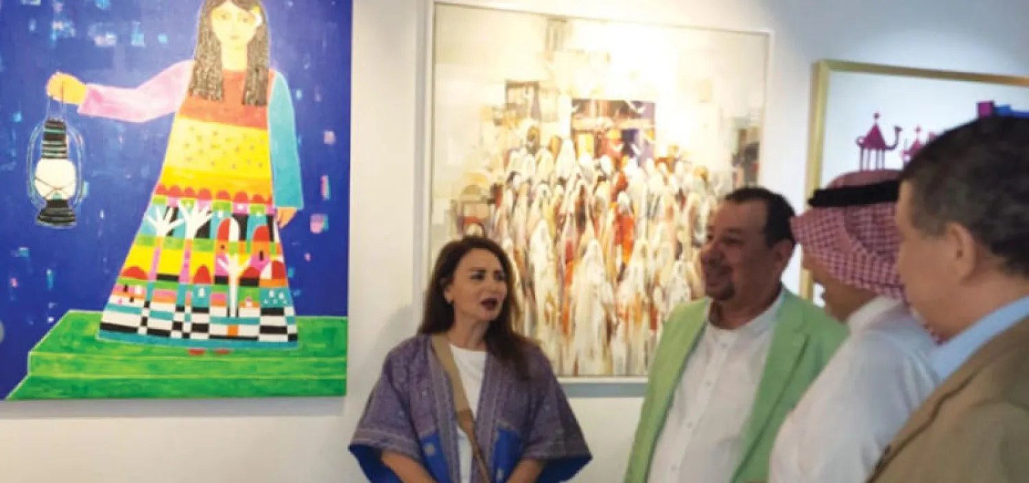 عبر الفنان زكريا القاضي عن الحارة المصرية في رمضان (أتيليه جدة)