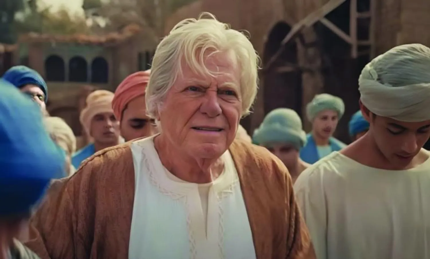 حسين فهمي في لقطة من العمل (حساب المخرج على «فيسبوك»)