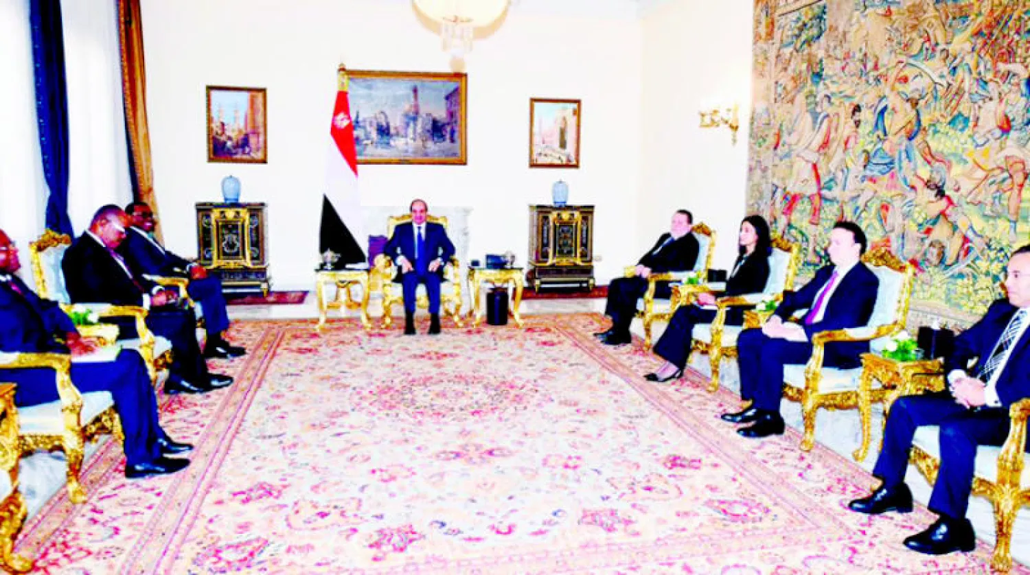 الرئيس المصري يستقبل رئيس بنك التنمية الأفريقي (الرئاسة المصرية)