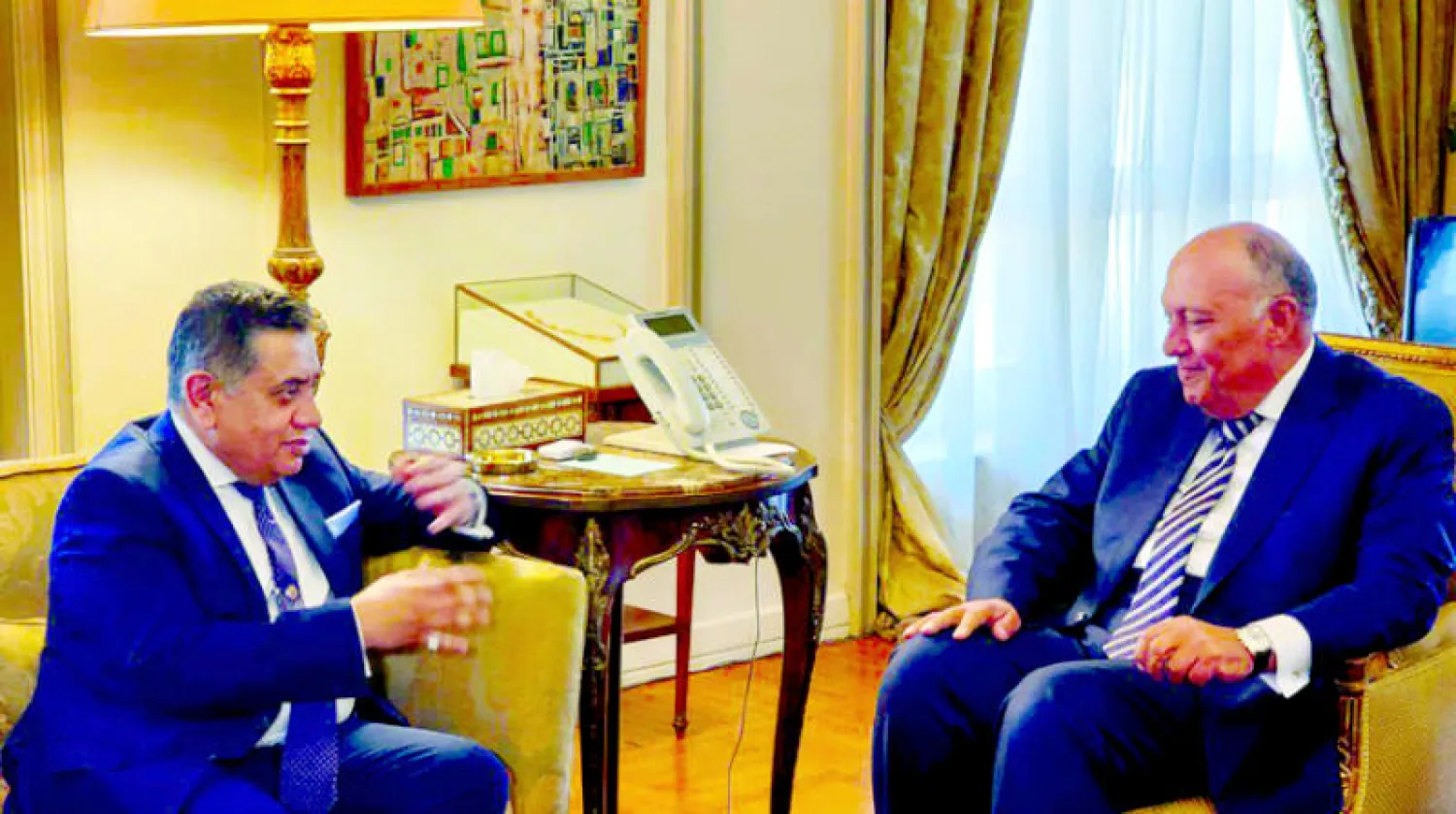 شكري التقى اللورد طارق أحمد في القاهرة (الخارجية المصرية)