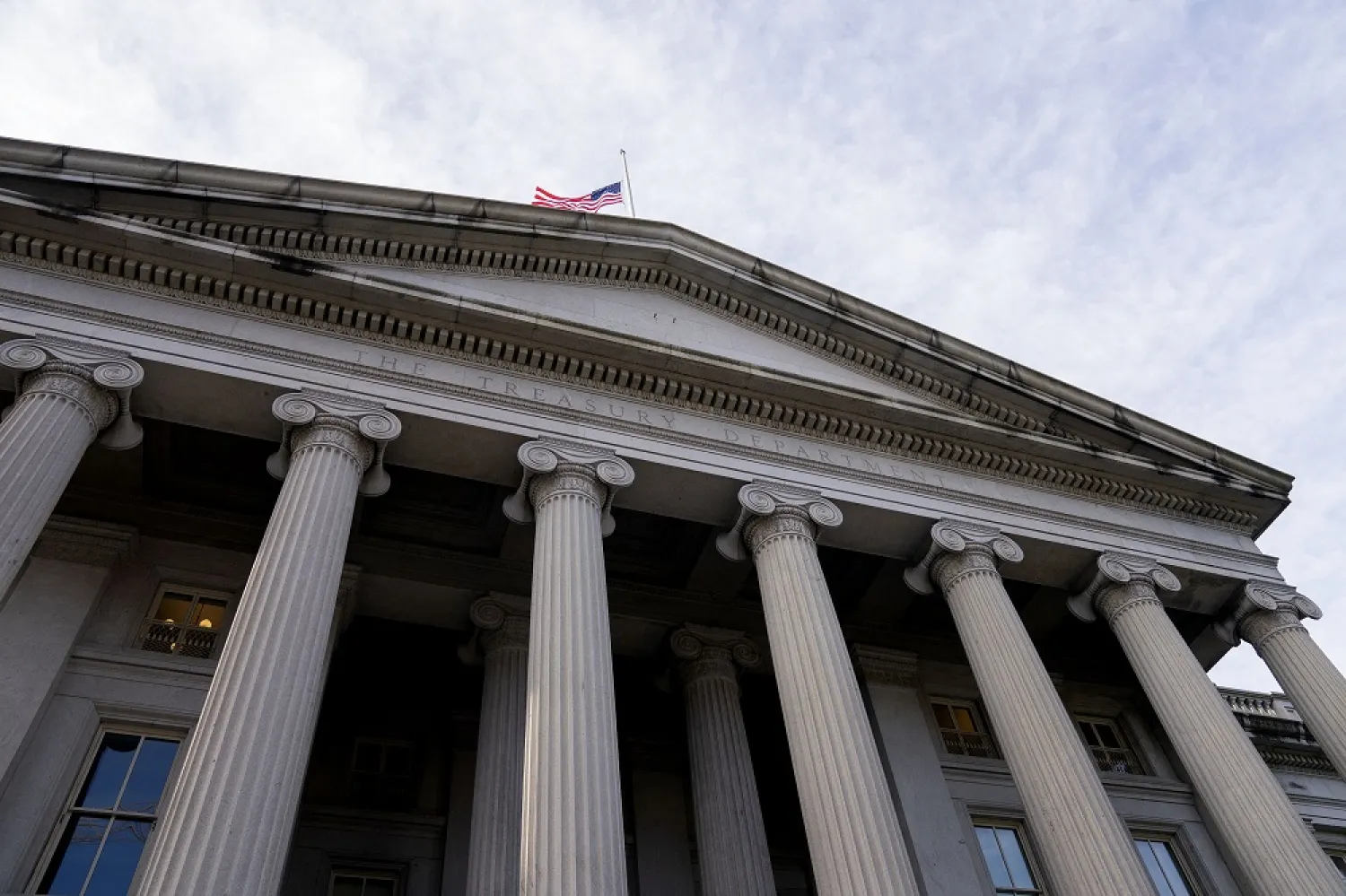 The US Treasury Department in Washington, DC, on March 28, 2023. (AFP) 