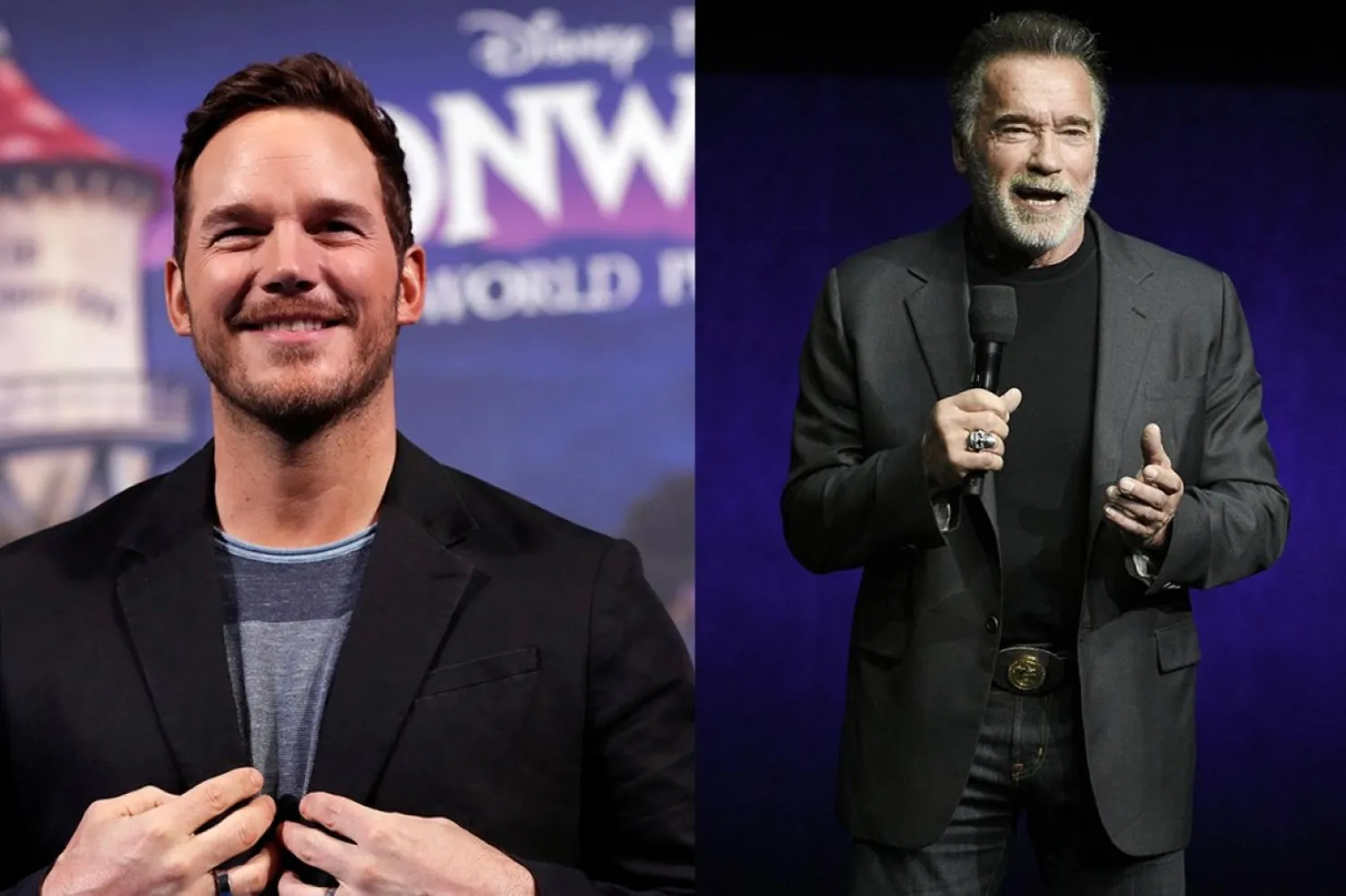 Eski Kaliforniya valisi Arnold Schwarzenegger, 2019'da yaptığı açıklamada Chris Pratt'le ilk tanıştığında spor salonuna gittiklerini ve oyuncunun performansından etkilendiğini söylemişti (AP-Reuters)