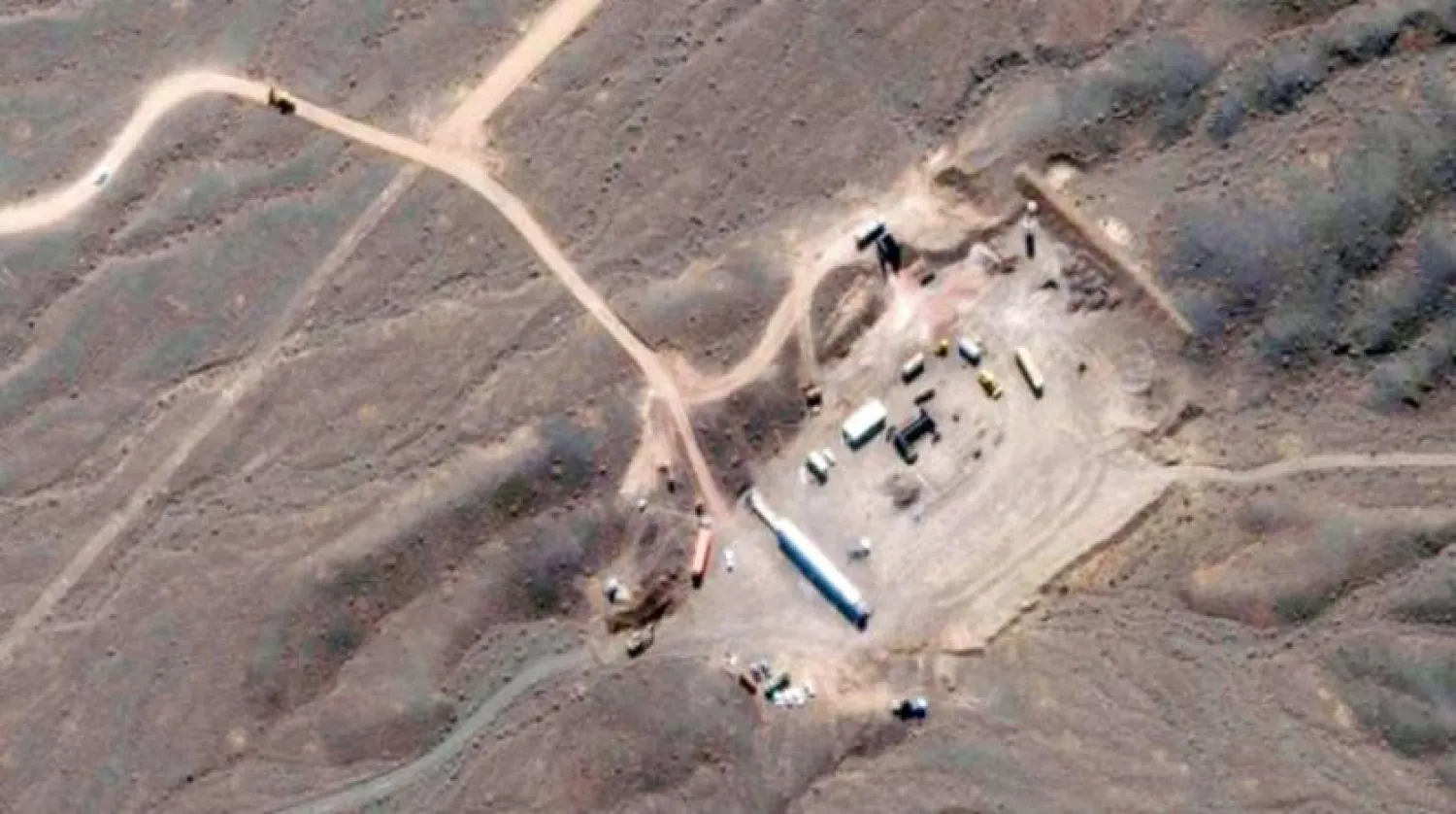 A satellite image shows expansion activity at Iran's Natanz nuclear facility. (Reuters file photo) 