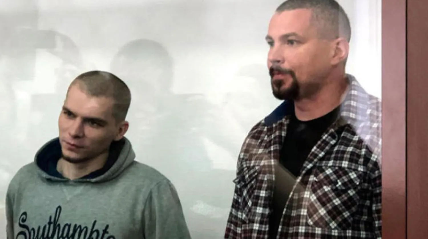 المحكوم عليهما أليكسي نورييف (يمين) ورومان نصرييف (وكالة تاس)