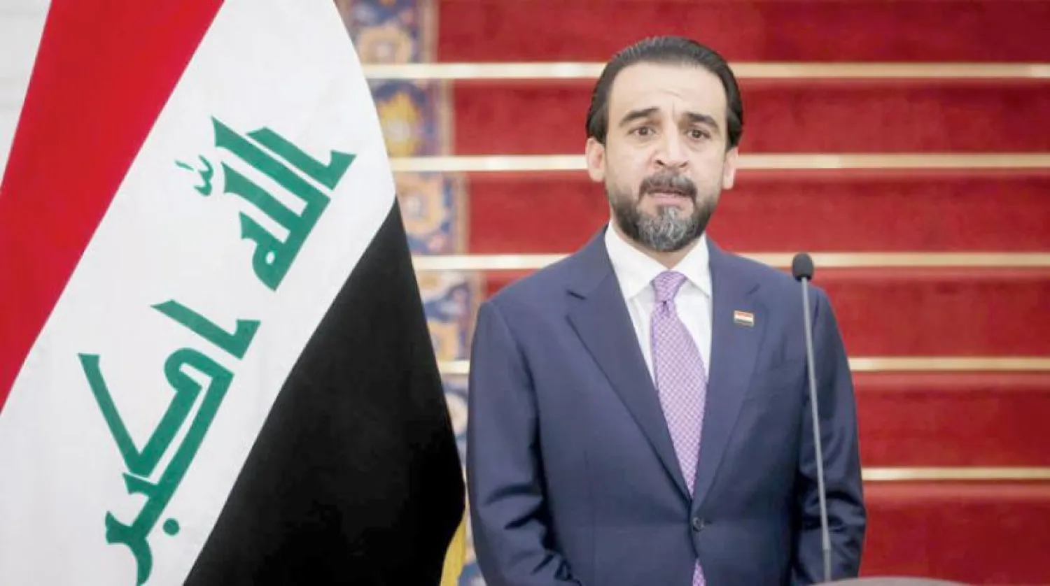 عراقی پارلیمنٹ کے اسپیکر محمد الحلبوسی (ڈی پی اے)
