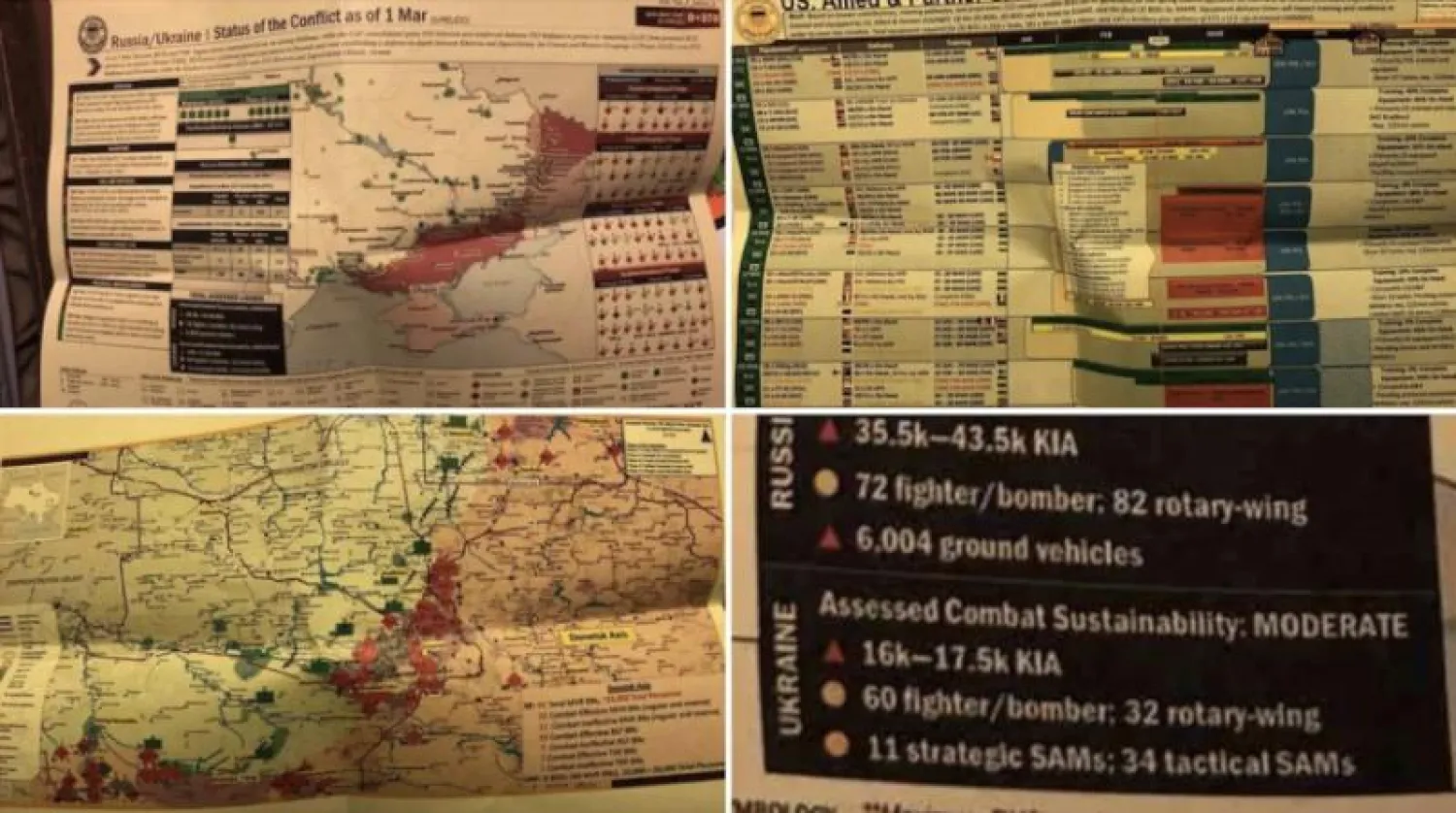 جانب من الوثائق المسربة على الإنترنت