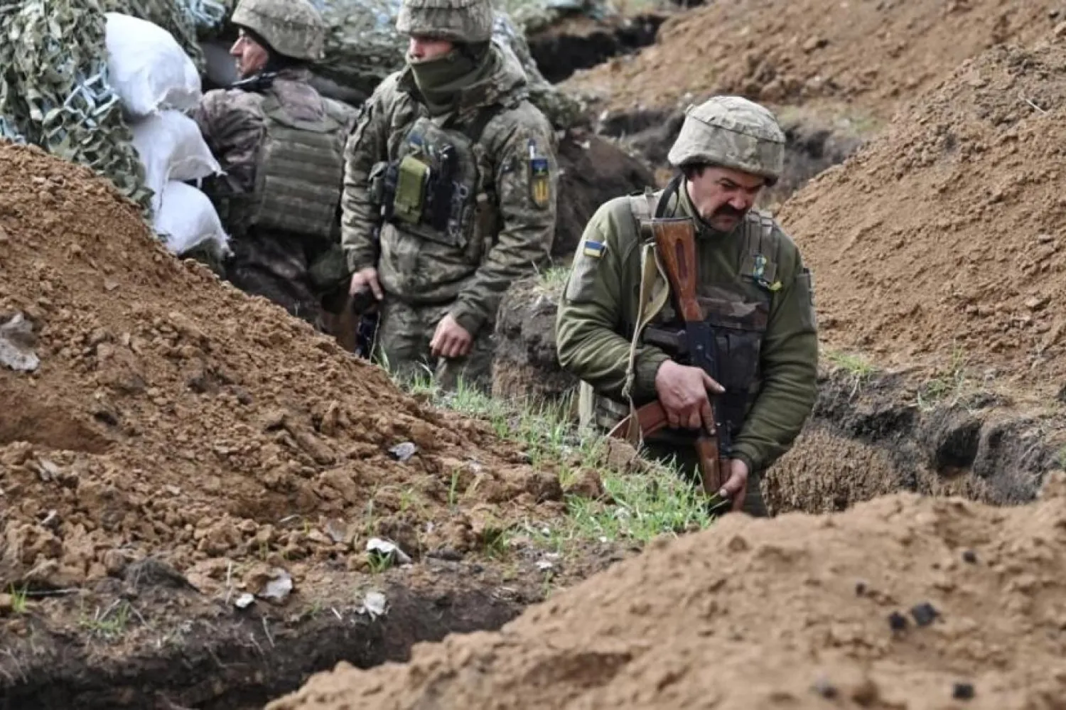 Siperlerin, Bahmut'un düşmesi halinde yeni bir savunma hattı oluşturması hedefleniyor (AFP)

