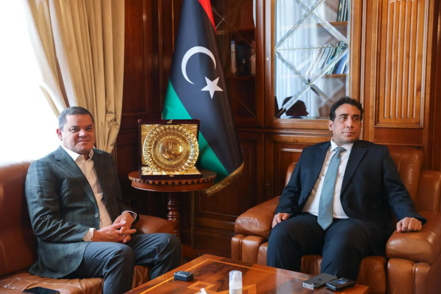 المنفي والدبيبة في اجتماع بطرابلس اليوم (حكومة «الوحدة» الليبية المؤقتة)