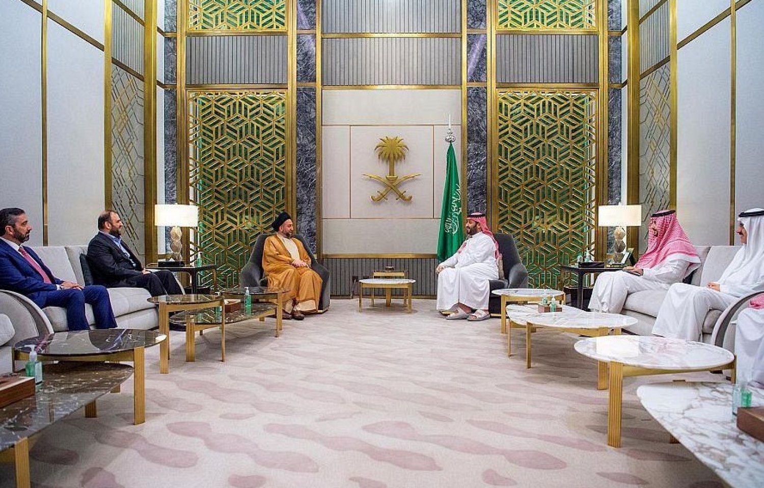 Saudi Crown Prince Meets with Iraqi National Wisdom Movement Leader